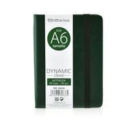 office box - Cuaderno Ejecutivo de Notas Dynamic Classic - A6 (14.5 x 10 cm) - 96 Pág. / Papel Liso 100 Grs. Exterior en Piel Vegana en acabado Notairé. (Verde Classic)