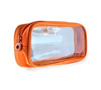 office box Estuche Escolar/Neceser Vision Rectangular con Gran Apartado y Cierre de Cremallera - Ref.59111-NA - Colorline by (Naranja)