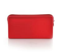 office box Estuche Porta Todo Plano Silicone - 10 Colores con Cierre de Cremallera Colorline (Rojo)