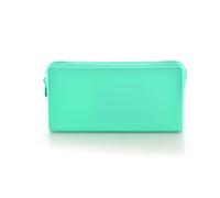 office box Estuche Porta Todo Plano Silicone - 10 Colores con Cierre de Cremallera Colorline (Turquesa)
