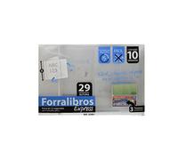 Office Box - Forra Libros Express - El Único Completo - con Identificador y 3 Tarjetas incluidas, Solapa Marca Páginas y 100% Ecológico - Fácil y Rápido. Tu libro forrado en 15 Segundos de 29 CM