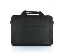office box Maletín para Portátiles Global - 15"- Interior Acolchado, Bolsillo Frontal y Tira para Trolley, by (15 Pulgadas, Negro Obsidiana)