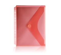 Office Box - Pack 10 Carpetas Sobre Cierre V-lock Tamaño A4+ con Fuelle de 3 cm. (hasta 300 hojas) Para archivar en anillas - Colores Classic Traslúcidos con acabado Soft Touch.