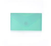 Office Box, Pack 10 Carpetas Sobre con Cierre de V-lock - Tamaño Recibo/DL - en 4 Colores Blush Pastel opacos con acabado Soft Touch Fabricado en Polipropileno 100% ECO. (Azul Blush)