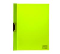 Office Box, Pack 10 Dossier Carpeta Clip It con Pinza de Plástico A4 Colorline con Portada Transparente y Capacidad Hasta 30 Hojas en PP 100% ECO de Colorline. (Verde Oscuro)