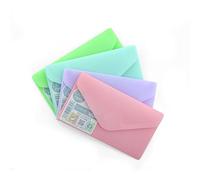 Carpeta Sobre Cierre de Velcro - Tamaño Tarjeta - REF 90605- Colores sólidos BLUSH PASTEL - con Textura Soft Touch by Office Box. (Surtido Blush)