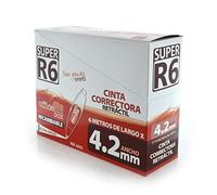 office box Pack 12 Cinta Correctora Retráctil y Recargable SUPER R6-4.2 mm de ancho x 6 Mt. de Largo - by (12 Ud - Corrector 4.2 mm Ancho)