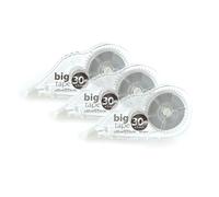 office box Pack 3 Unidades - Cinta Correctora BIG TAPE - 30 Metros/Largo de Cinta (Ref. 6830) con Cubierta Protectora, Tamaño Perfecto Para tu Estuche by (2)