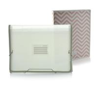 Office Box - Pack Vuelta al Cole: Carpeta Clasificadora PLUS COLORLINE - Con Apartado Para Cuaderno - 12 Divisiones + Carpeta 4 Anillas 25 mm - by Colorline (Gris + Carpeta Anillas)