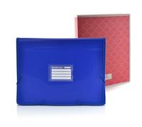 Office Box - Pack Vuelta al Cole: Carpeta Clasificadora PLUS COLORLINE - Con Apartado Para Cuaderno - 12 Divisiones + Carpeta 4 Anillas 25 mm - by Colorline (Azul Oscuro + Carpeta Anillas)