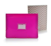 Office Box - Pack Vuelta al Cole: Carpeta Clasificadora PLUS COLORLINE - Con Apartado Para Cuaderno - 12 Divisiones + Carpeta 4 Anillas 25 mm - by Colorline (Fucsia + Carpeta Anillas)