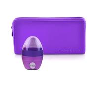 office box - Pack Vuelta al Cole: Portatodo Estuche Plano de Silicona de Gran Resistencia y Lavable con Cremallera + Sacapuntas con Goma by Colorline (Morado + Sacapuntas)