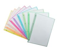 Office Box - Papel de Recambio Tamaño A4 para CARPETA&BLOCK - Perforado de 4 anillas, apto todas las carpetas - 100 Hojas Cuadriculadas de 90 grs. en 10 Colores (Blush Pastel)