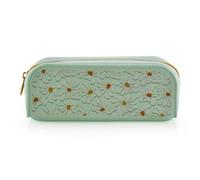 Office Box - Porta Todo de Silicona con Diseños Impresos, Ideal para Llevar y Proteger, Cierre de Cremallera y Tacto Ultra Soft - 20 Modelos Distintos - Lavable y Resistente. (Flowers)