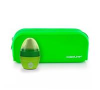 office box - Porta Todo- Estuche de Silicona Rectangular - Cierre de Cremallera - Gran Capacidad y Duración, Lavable y Resistente, Múltiples Colores - Máxima Calidad. (Verde+Egg)
