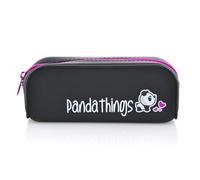 office box - Porta Todo- Estuche de Silicona Rectangular - Cierre de Cremallera - Gran Capacidad y Duración, Lavable y Resistente, Múltiples Colores - Máxima Calidad. (Panda)