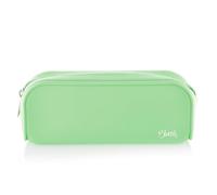office box - Porta Todo- Estuche de Silicona Rectangular - Cierre de Cremallera - Gran Capacidad y Duración, Lavable y Resistente, Múltiples Colores - Máxima Calidad. (Verde Blush)