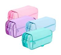Office box portatodo, estuche escolar triple con solapa, blush pastel,
