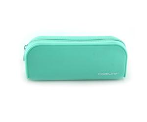 office box, Portatodo Estuche Rectangular de Silicona Ultra Suave de Gran Capacidad, Lavable y con Gran Resistencia, Cierre de Cremallera Xtra con Tirador Exclusivo de Colorline. (Turquesa)