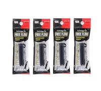 office box Rotulador de Pizarra Blanca FREE FLOW PREMIUM, Recargable por Cartuchos - Trazo de Calidad de 2.3 mm - NO Olores - No Tóxico - 100% Eco - Punta Cónica - Calidad SDI (Recambio Negro 4 Ud)