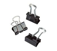 Office Depot Brand Binder Clips Mini 9/16"""" Wide 1/4"""" Capacity Black Pack of 60