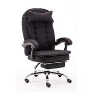 Office Desk Chair Gaming Office Chair with Footrest Pc Executive Office Chair Ergonomic Comfy Chair Reclining Chair Swivel Lift Armchair Ergonomically Adjustable Home Office Chair (Color : Black)