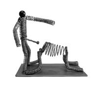 Office Desk Toys - Gag Favor Stress Reliever | Desktop Entertainment Gadget with Spring Action, Metal Man Desk Toy with Fun Interactive Design, Home Party Relaxation Activity