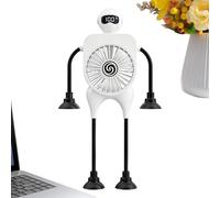 Office fanFor Desk | Robot Shape Bendable 100 Speeds -Featuring a long-lasting rechargeable battery, this small desk fanmaintains dependable airflow performance over extended use, offering comfort a