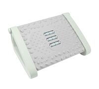 Office Footstool, Relieve Tension Fatigue Under The Desk Footrest, Massage Structure and Roller, Improve Sitting Posture, Thickened PP for Living Room (Black)(Green)