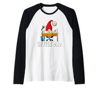 Office Humor GNOME Graphic For Men Funny 9 To 5 Dad Life Camiseta Manga Raglan