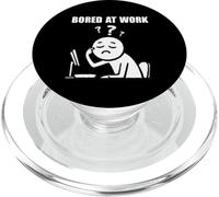Office Humor Lovers Bored at Work Funny Lazy Workers PopSockets PopGrip para MagSafe