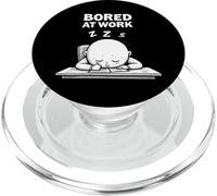 Office Humor Lovers Bored at Work Funny Lazy Workers PopSockets PopGrip para MagSafe