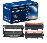 Office Ink Toner Cartucho de t¨®ner TN2420 de t¨®ner Negro y 1 Unidad de Tambor DR2400 para Brother HL-L2370DN DCP L2710DW L2310D HL-L2310D L2350DW L2370DN L2370DW L2370DW L2370DW L2375DW MFC-L2710DN