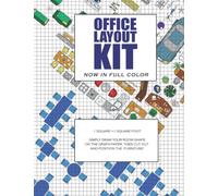 Office Layout Kit: Interior Design Graph Paper In Full Color. The perfect furniture lay out planner for offices - Plan your interior designs using ... and office furniture to cut out and arrange