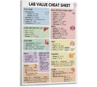 Office or Study Decor Canvas Art Color Coded Science Chart Poster Abstract Data Wall-Art(Unframed,08x12inch(20x30cm))