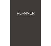 Office Planner & Organizer: 6-Month Daily Management and Goal Tracking for Productivity (6x9 Matte Black)