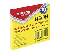 Office Products 14046611 - 06 - Notas adhesivas (76 x 76 mm, 1 x 100 hojas, Neon/amarillo