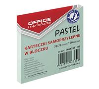 OFFICE PRODUCTS 14047611-02 - Notas adhesivas (76 x 76 mm, 100 hojas), color verde pastel