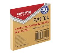 Office Products 14047611-07- Notas adhesivas (76 x 76 mm, 1 x 100 hojas, color pastel/orangefarbig