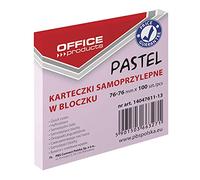 Office Products 14047611-13 - Notas adhesivas (76 x 76 mm, 1 x 100 hojas, color pastel/rosafarbig