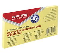 Office Products 14047811 - 06 - Notas adhesivas 127 x 76 mm, 1 x 100 hojas, color pastel/kanariengelb