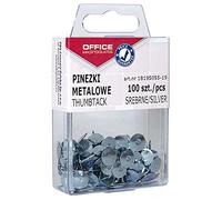 Office Products 18195055 - 19 100 unidades metallene chinchetas en el paquete, color plateado