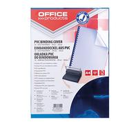 Office Products 20222015 - 01 - Carátulas para encuadernar PVC, A4, 200 g/m², 100 unidades), color azul/transparente