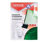 Office Products 20222015 - 02 carátulas para encuadernar PVC, A4, 200 g/m2, 100 unidades), color verde y transparente