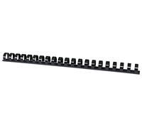 Office Products 20241615-05 - Canutillos para encuadernación (plástico, 100 unidades, DIN A4, 16 mm, 145 páginas), color negro