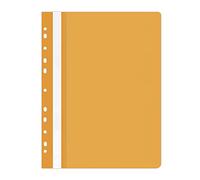 OFFICE PRODUCTS 21104121-07 - Carpetas de plástico perforadas (A4, 25 unidades, 100/170 μm, con tapa transparente, tamaño A4, color naranja