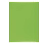 Office Products 21191141 - 02 - Carpeta de gomas con banda de cartón/lacado, A4, gramaje 350 g/m², 3 solapas, verde