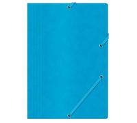 Office Products 21194011 - 01 - Carpeta con goma banda separaciones, A4, gramaje 390 g/m², azul, 1 unidad