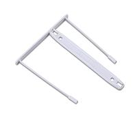 OFFICE PRODUCTS Clip Archivador Clip/Paquete de 50 unidades/Color: Blanco/E-Clip 8 cm perforación/de plástico 100% reciclado/encuadernadora de archivos/indestructible