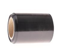 OFFICE PRODUCTS - Lámina elástica negra (90 m - 10 cm, 0,25 kg, 23 my, rollo de plástico elástico, película para envolver y envolver)